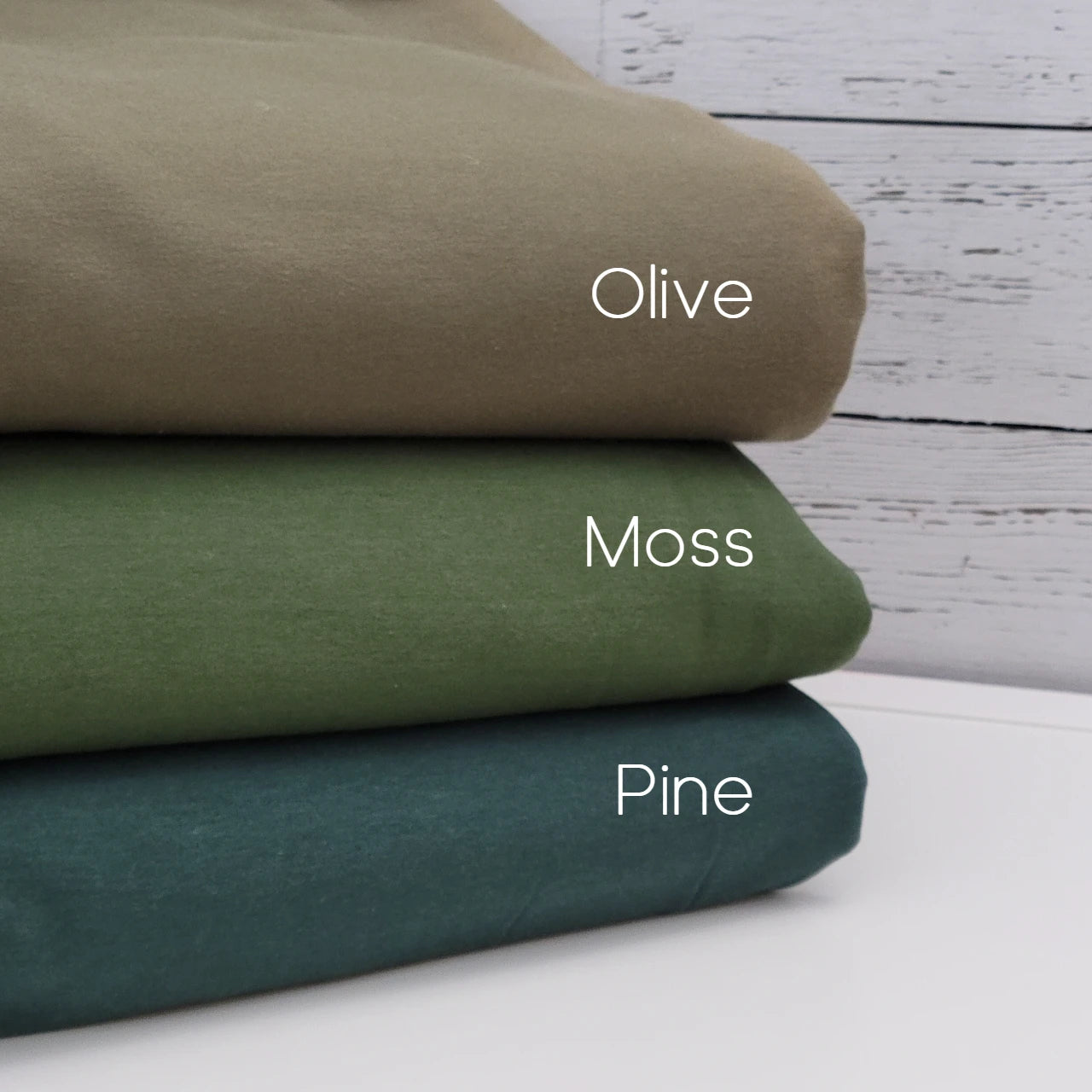 Bamboo Cotton Sweatshirt Fleece - Moss Green – Riverside Fabrics