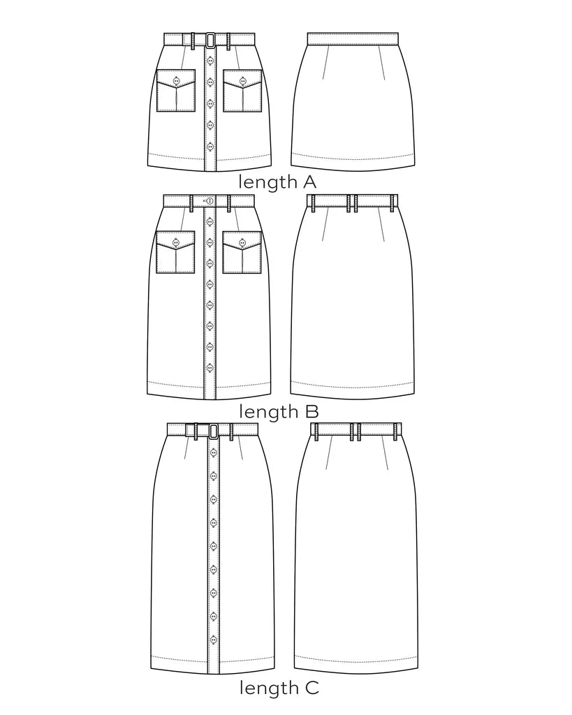 Blair Skirt - 0 - 18 - By True Bias Patterns