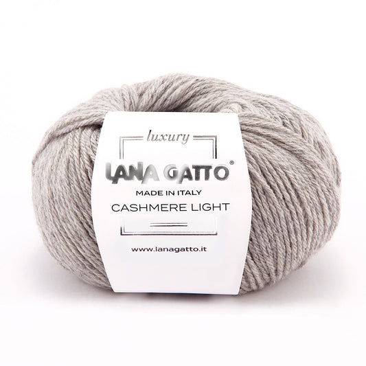 Cashmere Light - Extra Fine Cashmere -  Light Worsted - Made In Italy - Heathered Grey