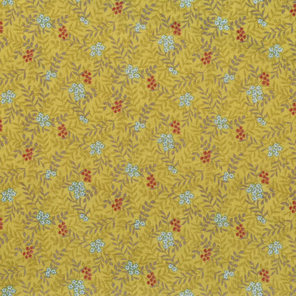La Ciel - Branches - Mustard - Maya Ootani - Fine Japanese Cotton Lawn