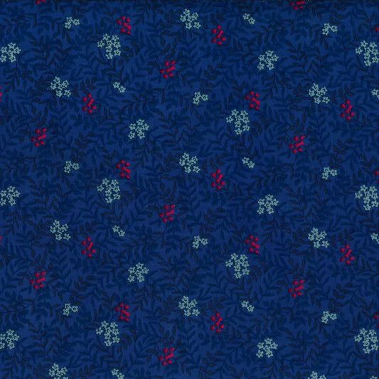 32" Remnant - La Ciel - Branches - Blue - Maya Ootani - Fine Japanese Cotton Lawn