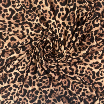 Modal Jersey Knit - Leopard Print