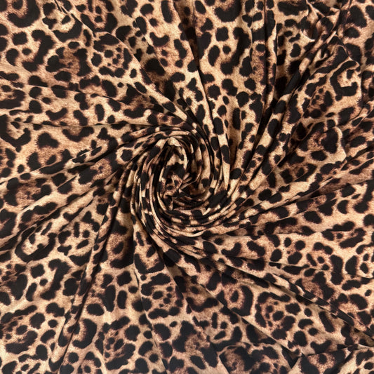 Modal Jersey Knit - Leopard Print