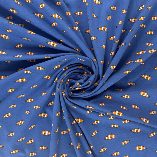 Cotton Jersey Knit - Clown Fish