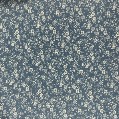 27" Remnant - Cotton Denim Print - Ditsy Floral