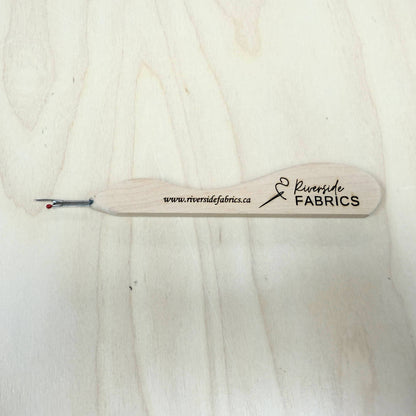 Solid Maple Wood Seam Ripper with Ruler - Handmade in Canada