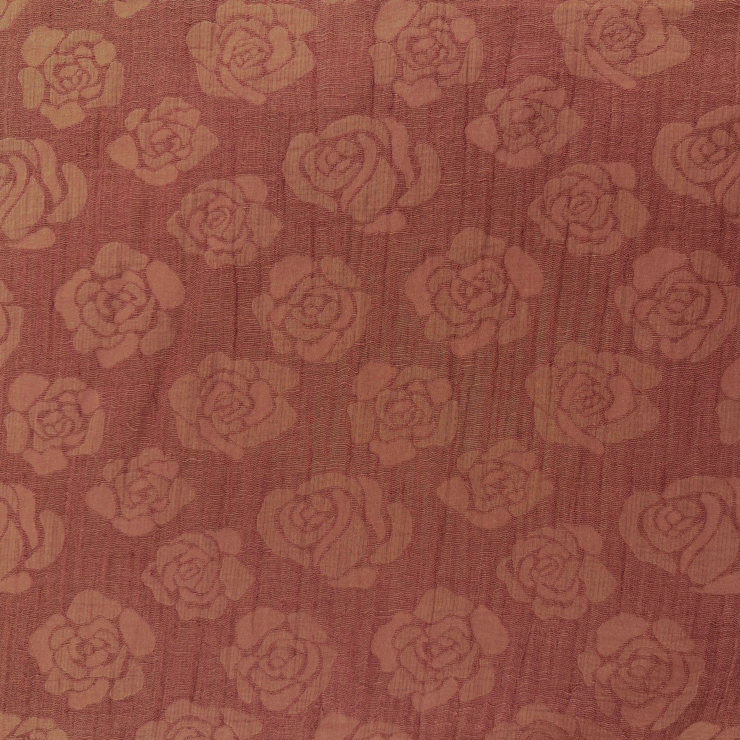 Linen Cotton Jacquard - Rust