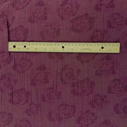 Linen Cotton Jacquard - Dark Pink
