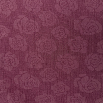 Linen Cotton Jacquard - Dark Pink