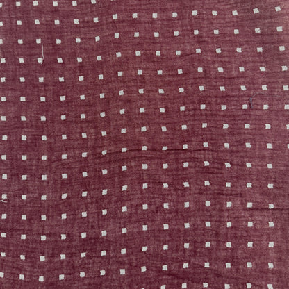 Linen Cotton Double Gauze - Burgundy