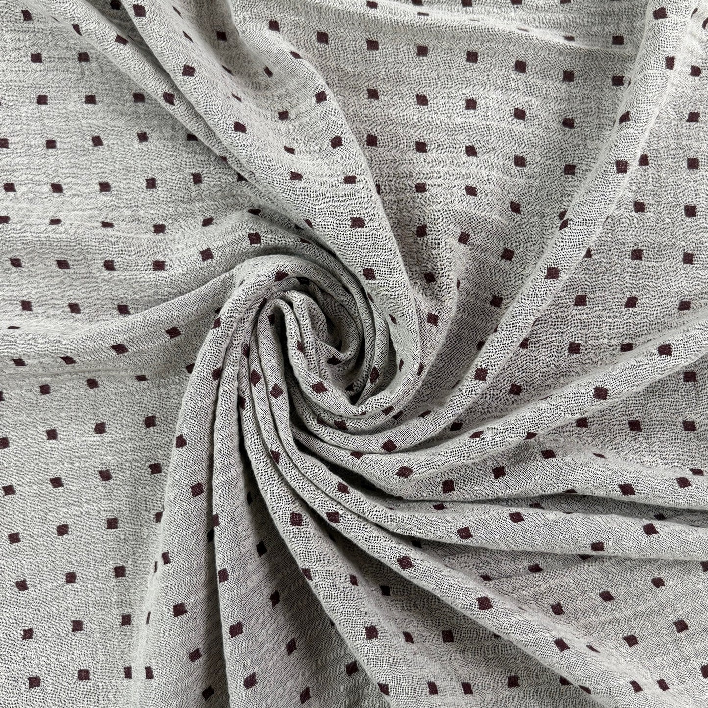 Linen Cotton Double Gauze - Burgundy