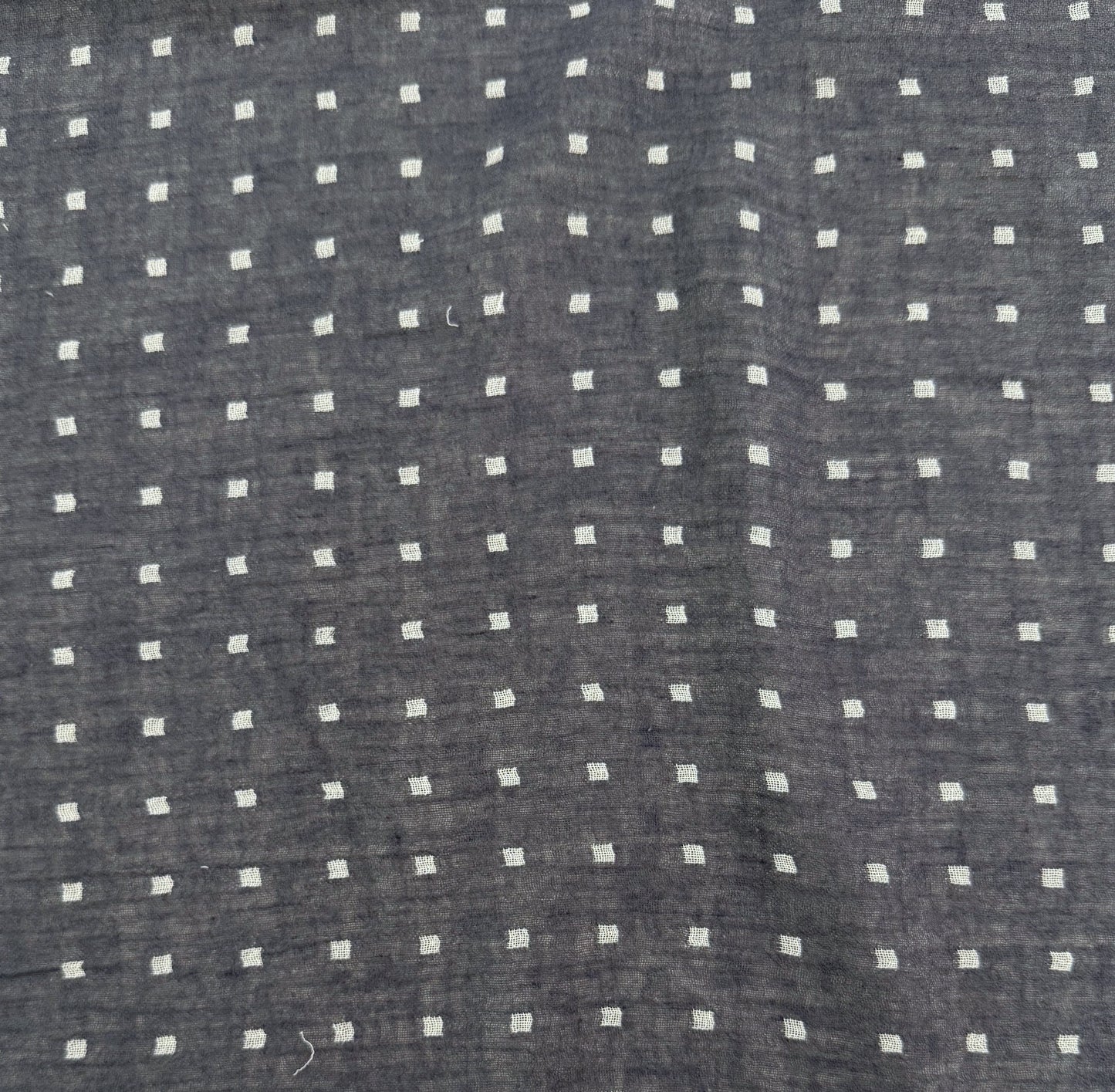 Linen Cotton Double Gauze - Blue Grey