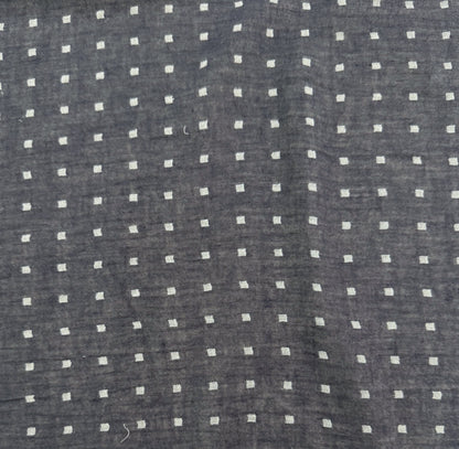Linen Cotton Double Gauze - Blue Grey