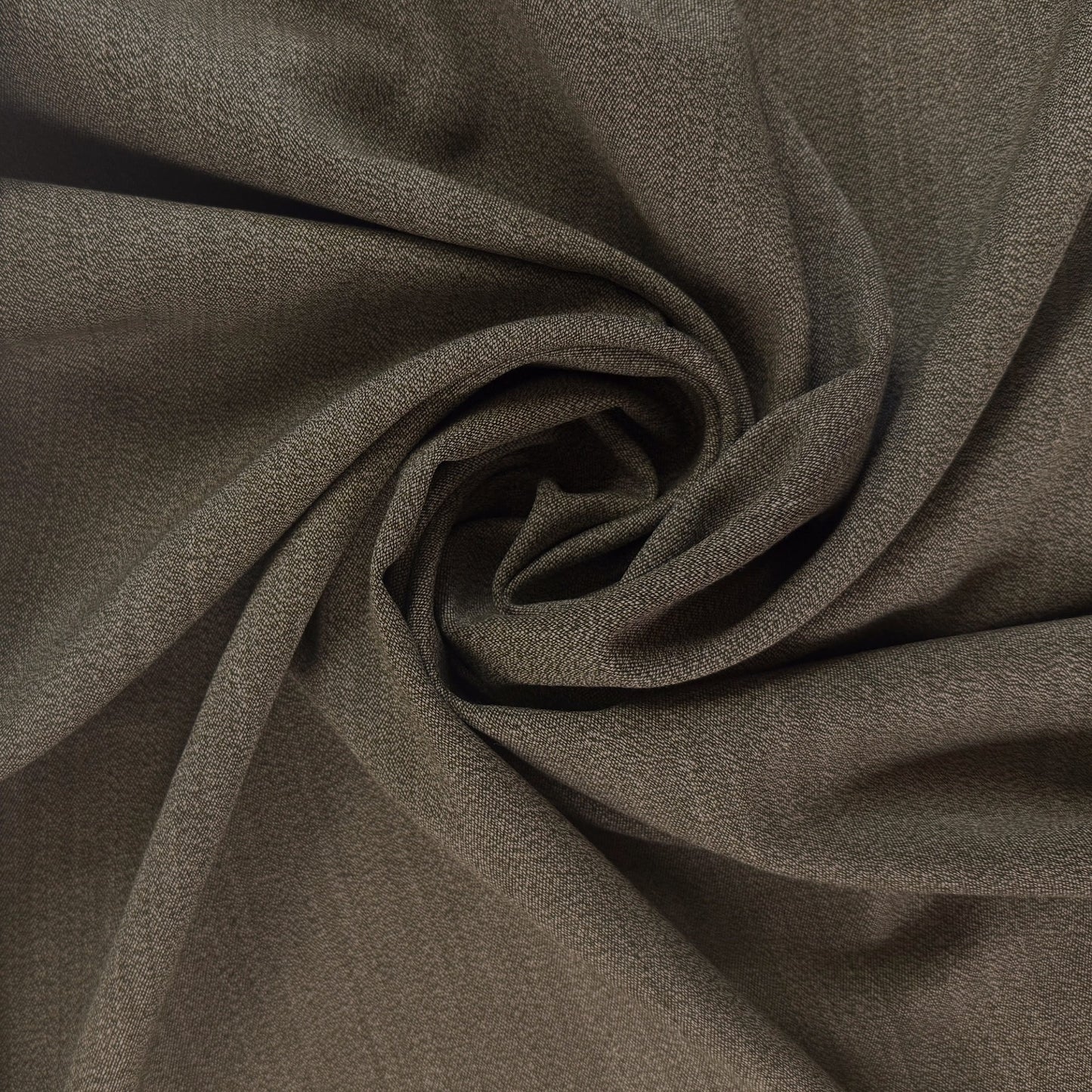 Yarn Dyed Wool Twill - Heathered Brown - Film Studio Deadstock