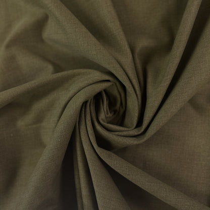 Brushed Cotton Twill - Army Green - Film Studio Deadstock