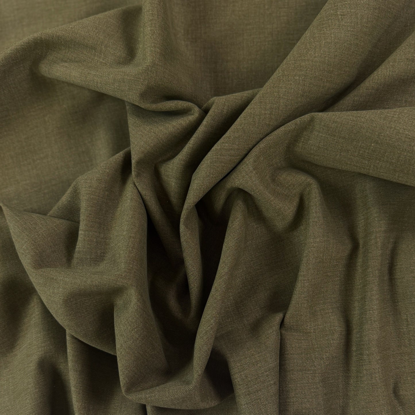 Brushed Cotton Twill - Army Green - Film Studio Deadstock