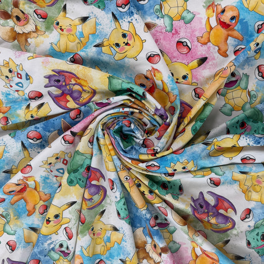 Pokemon Digitally Printed Cotton Jersey Knit