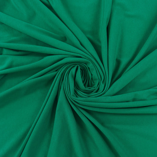 Bamboo Cotton Jersey - Holly Green