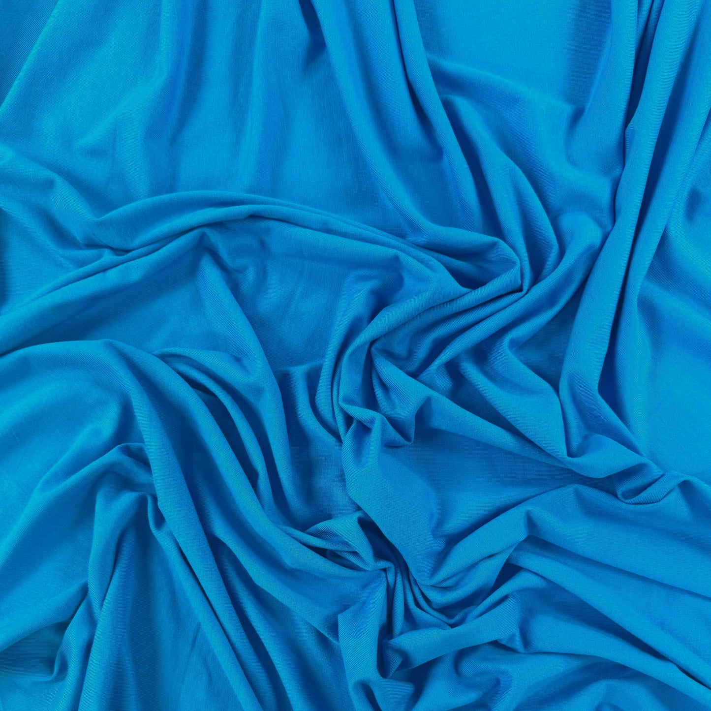 Bamboo Cotton Jersey - Turquoise Blue