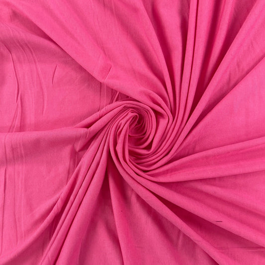 Bamboo Cotton Jersey - Fandango Pink