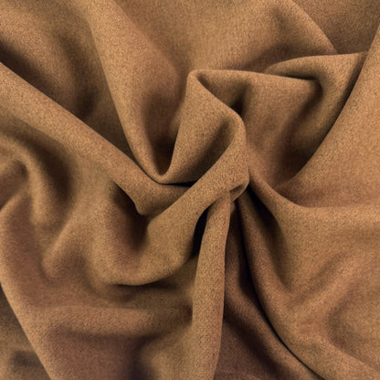 Reversible Wool Double Cloth Coating -  Brown / Tan - Film Studio Deadstock