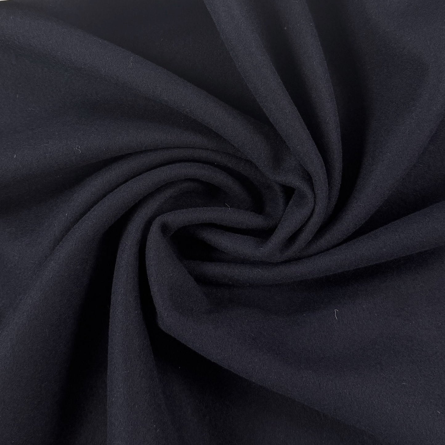 Wool Melton - Darkest Navy - Film Studio Deadstock
