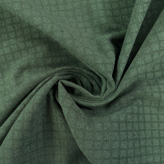 Polyester Velvet Upholstery Fabric  - Green - Film Studio Deadstock