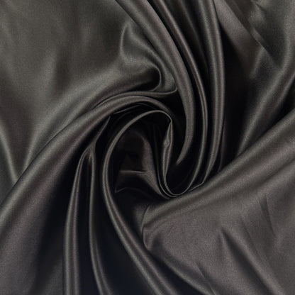 Satin - Polyester - Black - Film Studio Deadstock