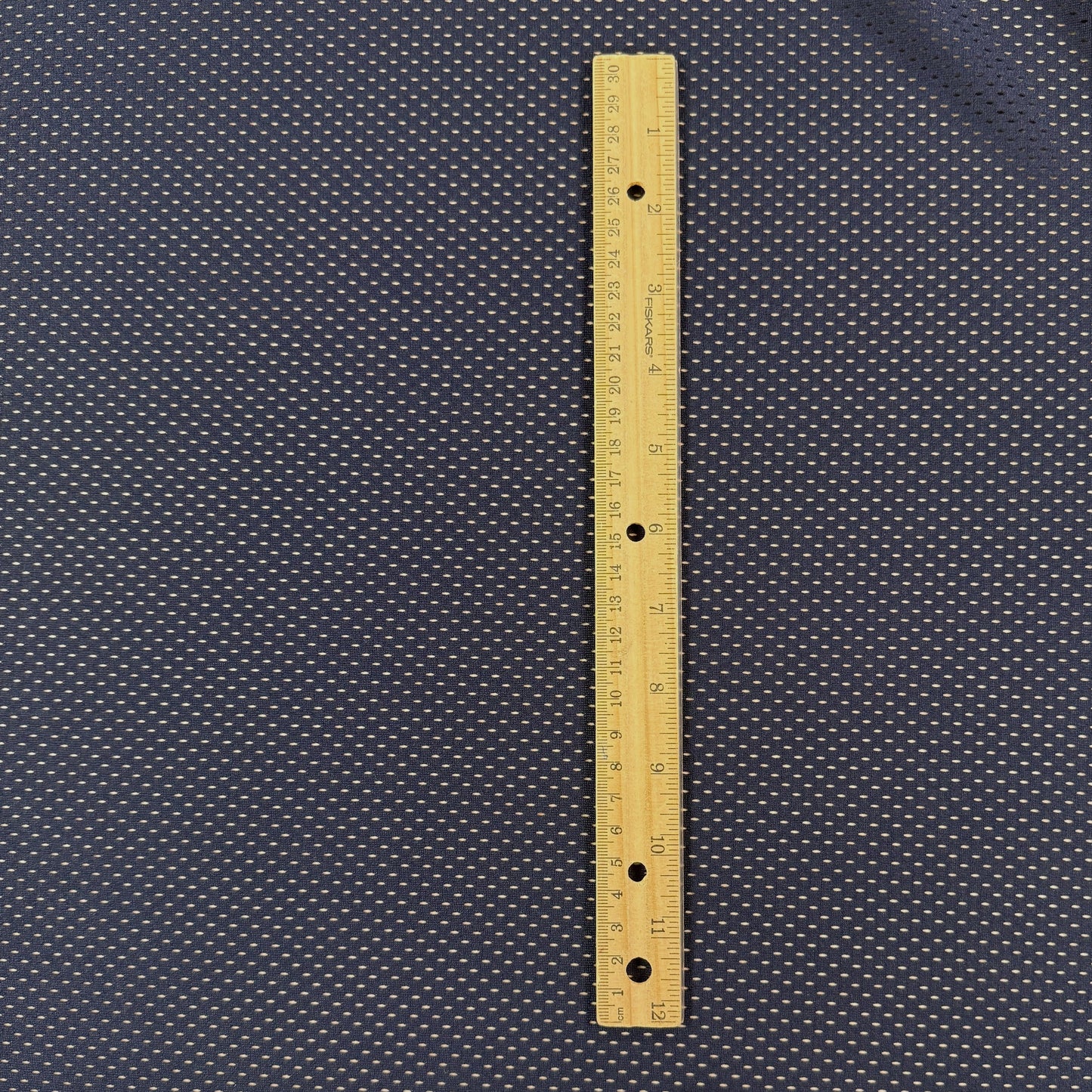 Polyester Tricot Sports Mesh - Navy  - Local Deadstock