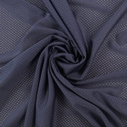 Polyester Tricot Sports Mesh - Navy  - Local Deadstock
