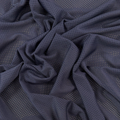 Polyester Tricot Sports Mesh - Navy  - Local Deadstock