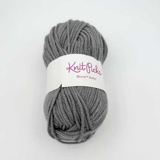 Knit Picks Brava - Acrylic - Bulky - 100 grams - Silver