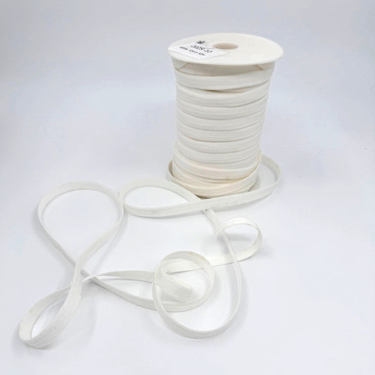 Latex-Free Silicone Gripper Elastic - 10mm - White