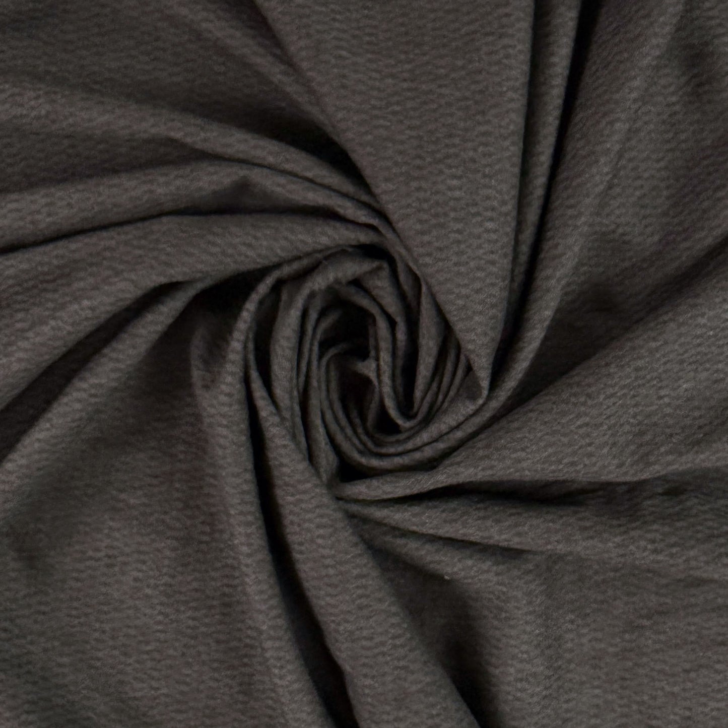 Wool Micro-Herringbone - Dark Grey /Off Black - Film Studio Deadstock