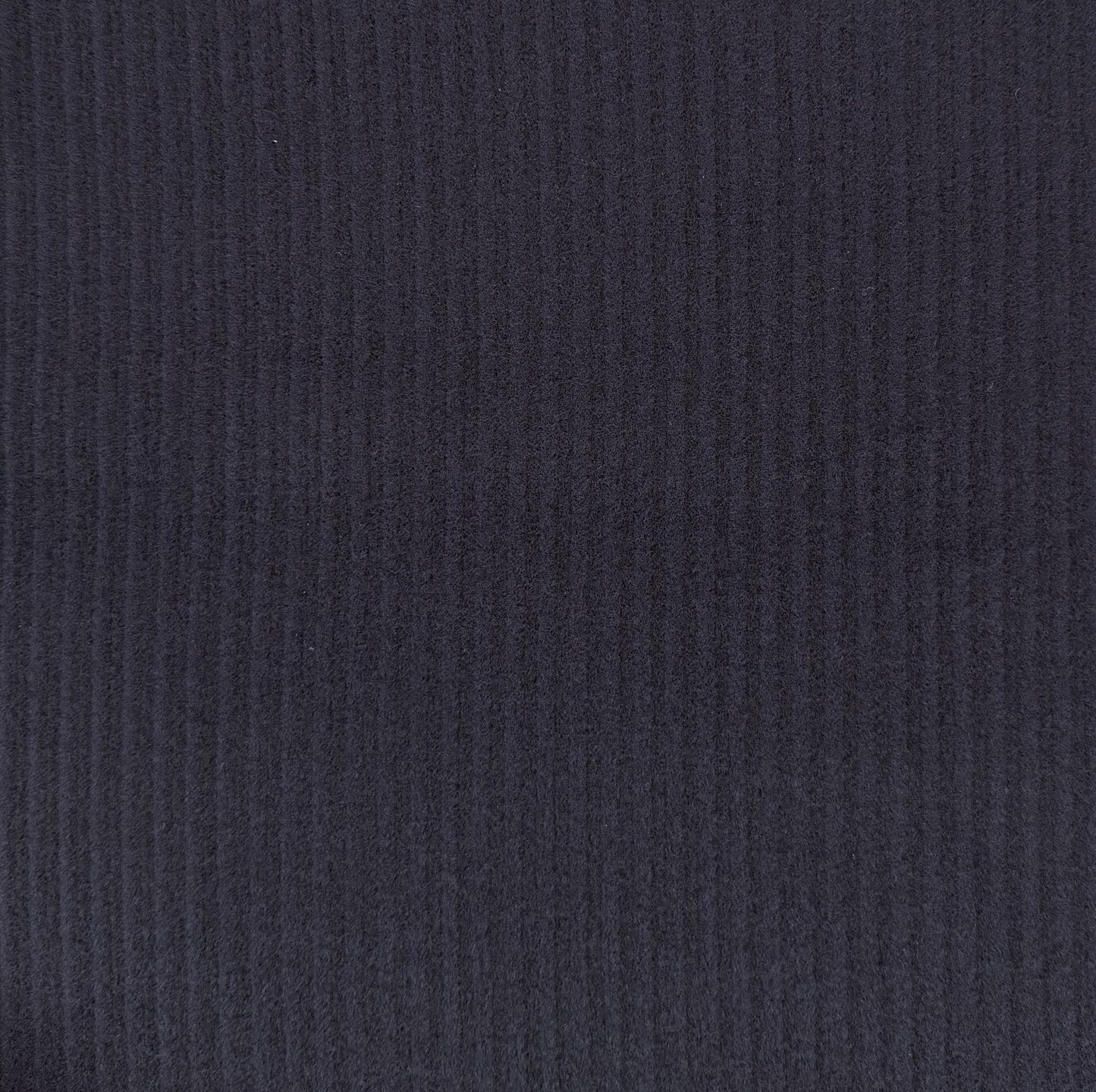Wool Corduroy Texture Overcoating - Dark Navy - Film Studio Deadstock