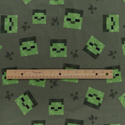Minecraft Zombie Digitally Printed Cotton Jersey Knit