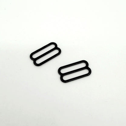 Metal Bra Slider - Black - 20mm