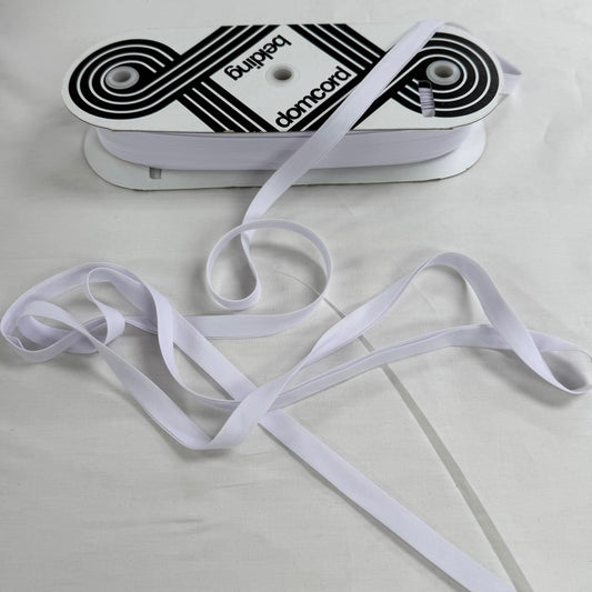 Extra Wide Double Fold Bias Tape 13mm (1/2") - White