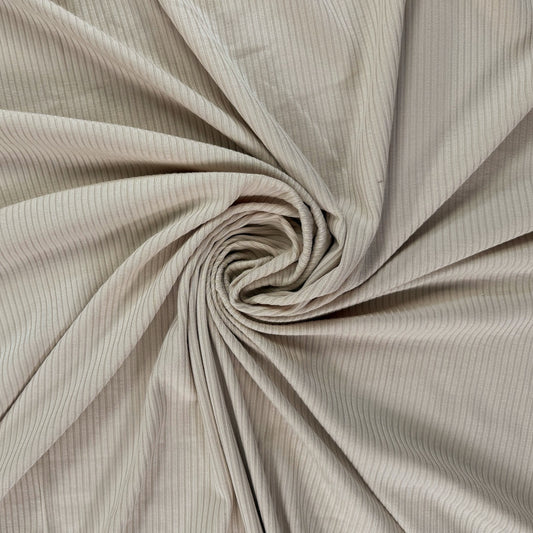 Bamboo Rib Knit - Linen/Beige