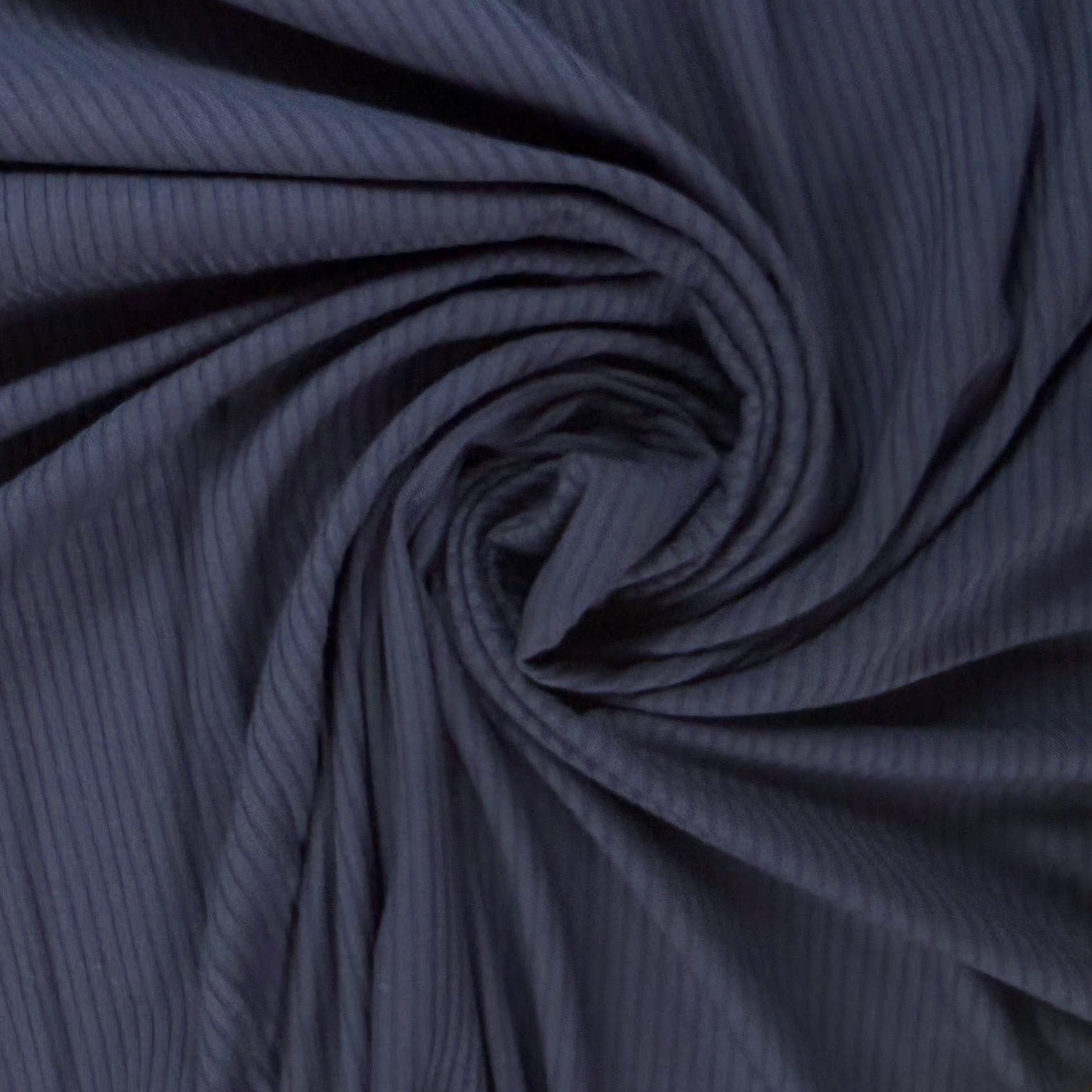 Bamboo Rib Knit - Midnight Blue – Riverside Fabrics