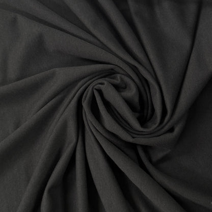 Bamboo Cotton French Terry Knit - Black