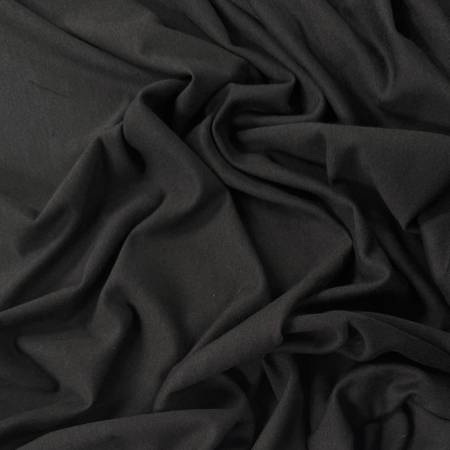 Bamboo Cotton French Terry Knit - Black