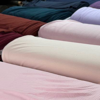 Bamboo Rib Knit - Baby Pink