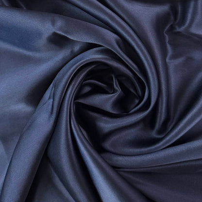 Mulberry Silk Charmeuse - Dark Navy - 19mm