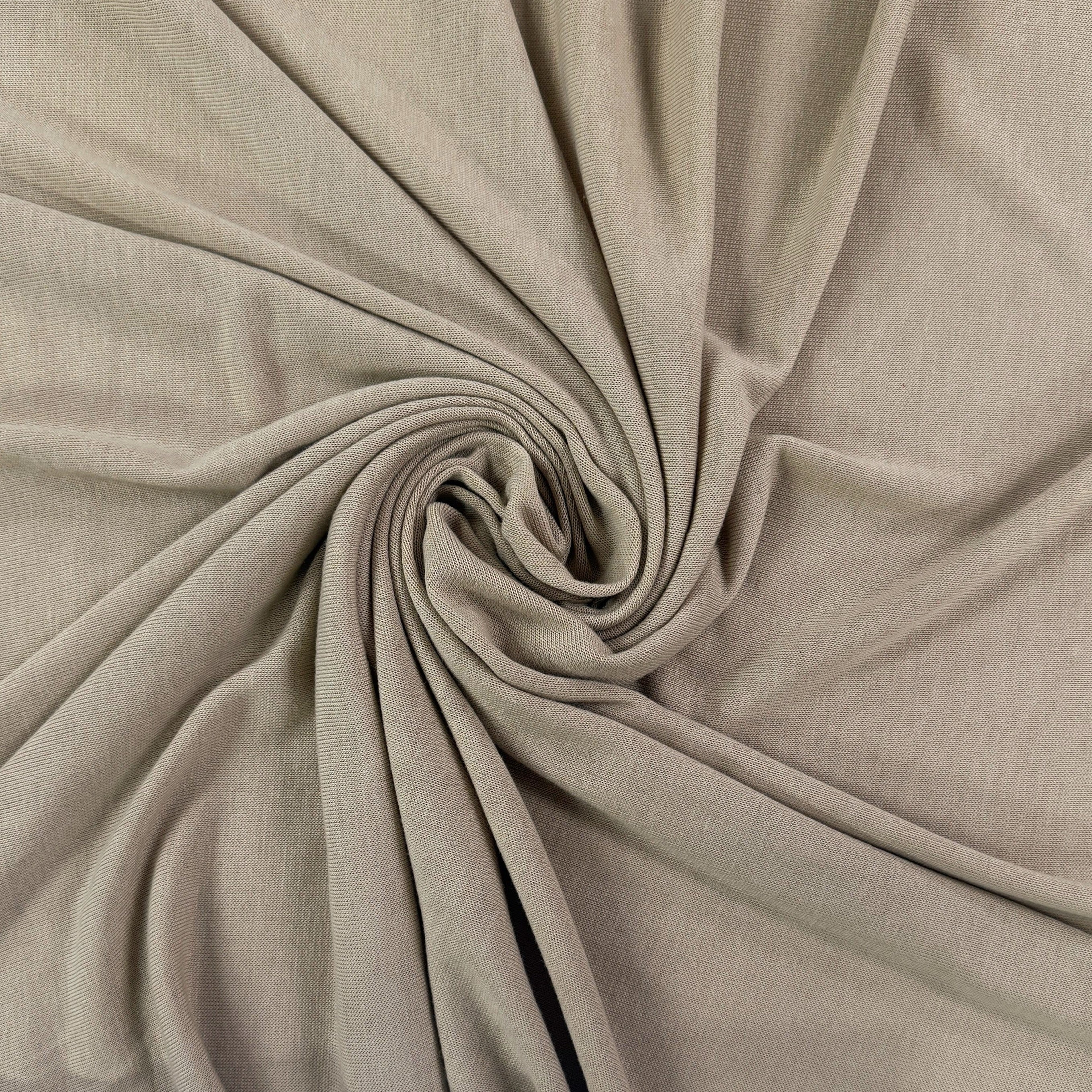Polyester S/weather Rayon Polyester Sweater Knit - Sand - Deadstock – Riverside Fabrics