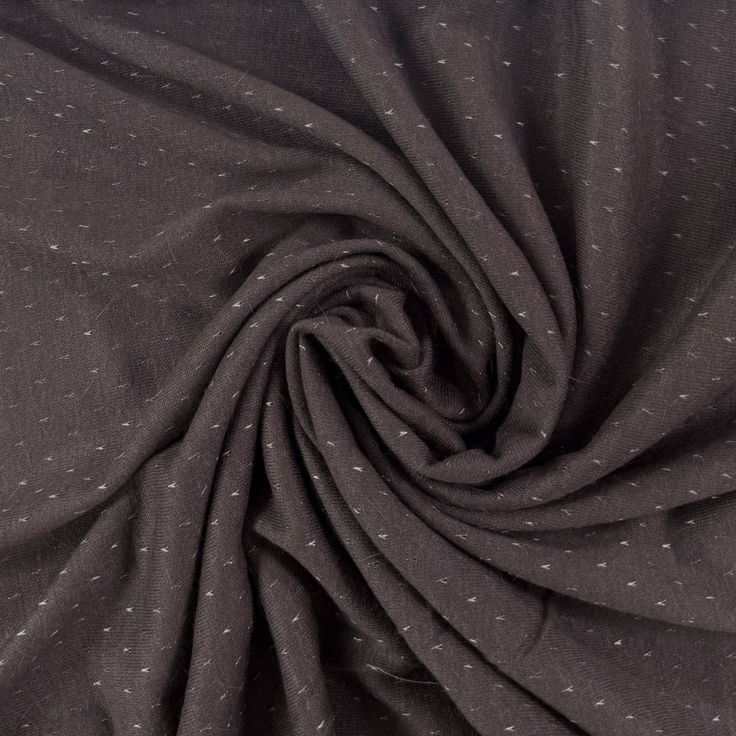 Acrylic Rayon Sweater Knit  - Brown/Purple - Deadstock