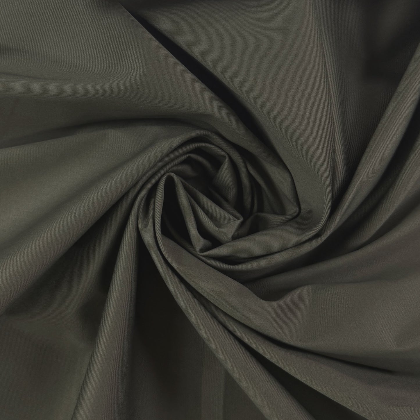 Stretch Cotton Tencel Twill - Green Smoke - Deadstock