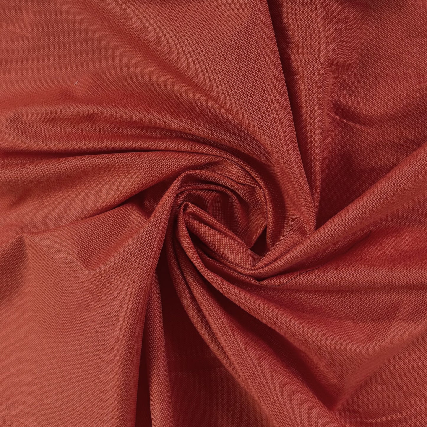 Cotton Diamond Weave Fine Shirting - Tangerine - Film Studio Deadstock