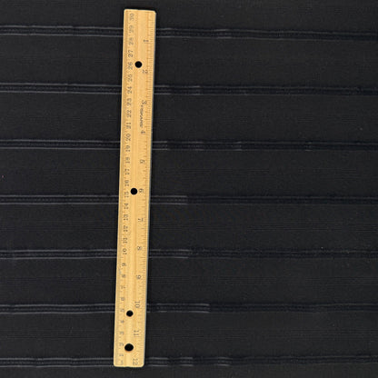 Stretch Striped Cotton Viscose - Black - Film Studio Deadstock