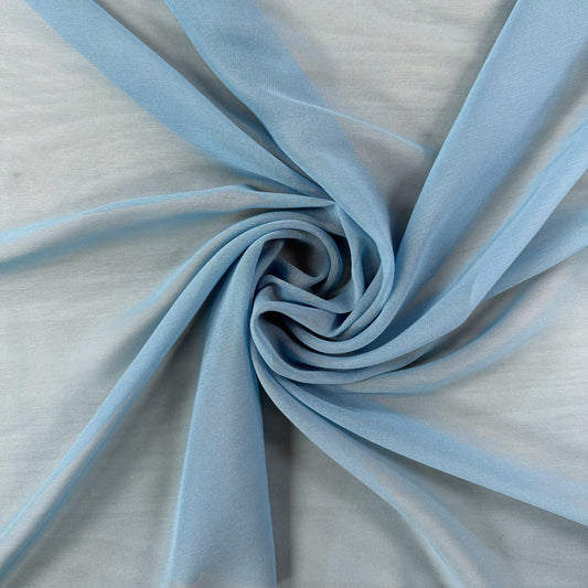 Polyester Chiffon - Sky Blue - Film Studio Deadstock